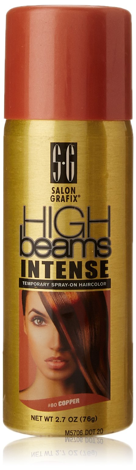 Salon Grafix High Beams Intense Copper Temporary Hair Color Spray - 2.7 Oz Unisex