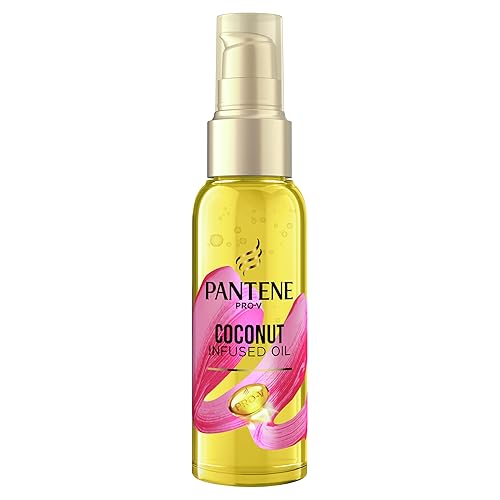 Pantene Pro-V Coconut Infused Hair Oil, 100Ml - Leave-In Conditioner For Curly, Damaged Hair