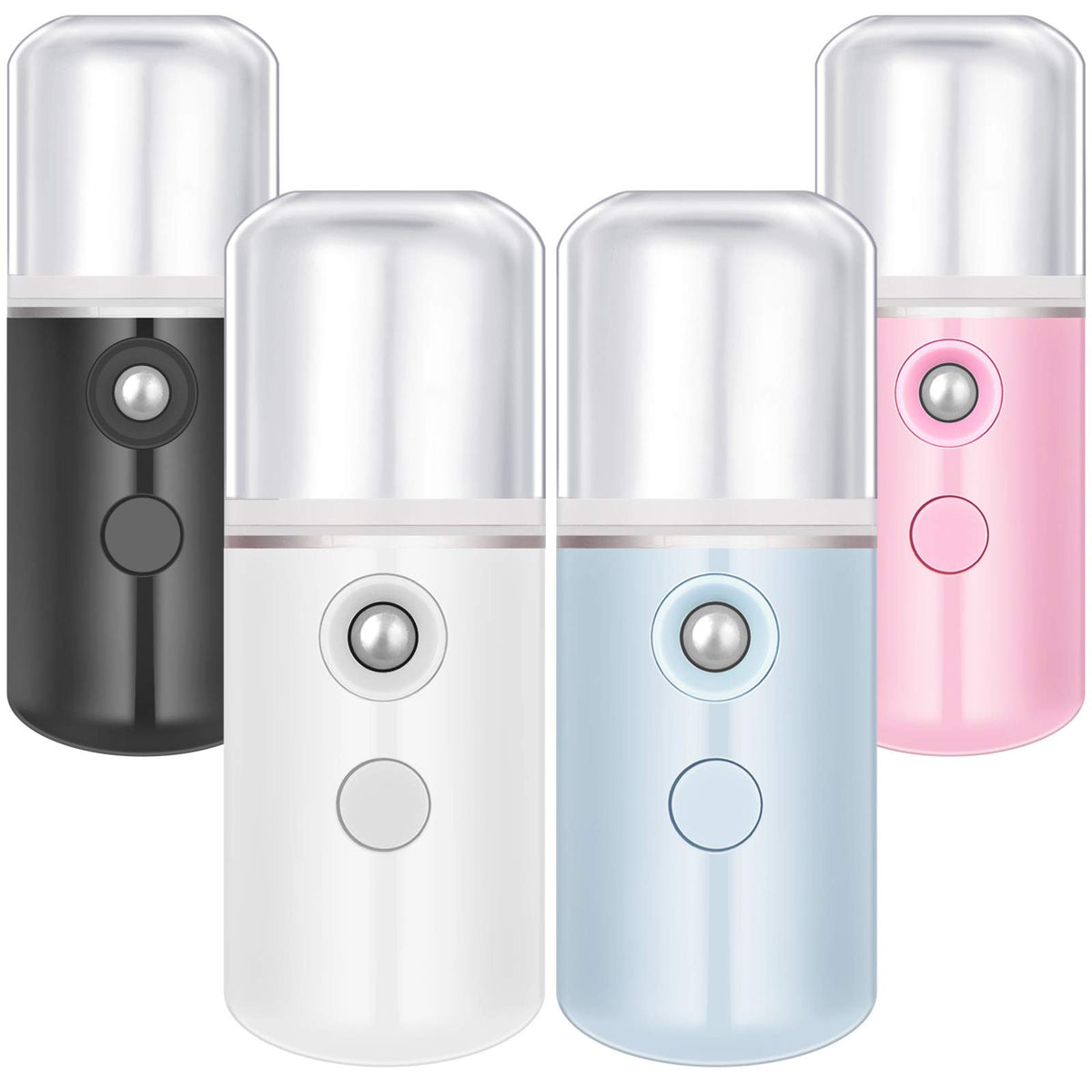 Mudder Nano Facial Mister - 4 Pcs Portable Usb Face Steamer For Skin Care & Makeup, 30Ml