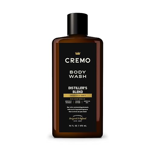 Cremo Body Wash For Men - Kentucky Bourbon, Smoked Vetiver & American Oak, 16 Fl Oz