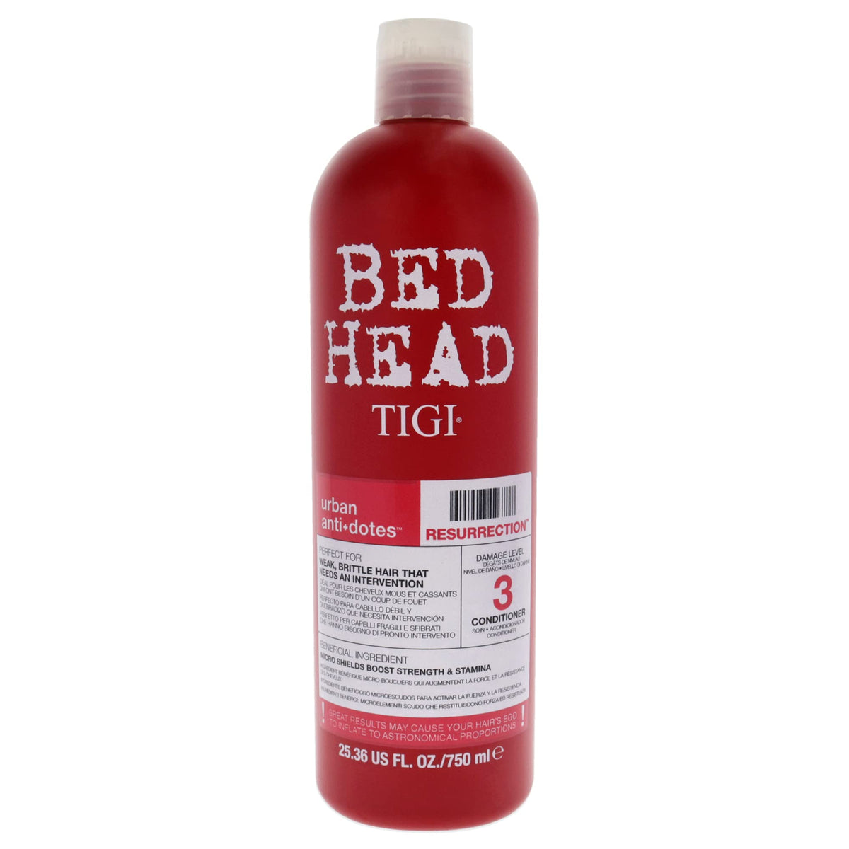 Tigi Bed Head Urban Anti+Dotes Resurrection Conditioner, 25.36 Fl Oz, Damage Level 3