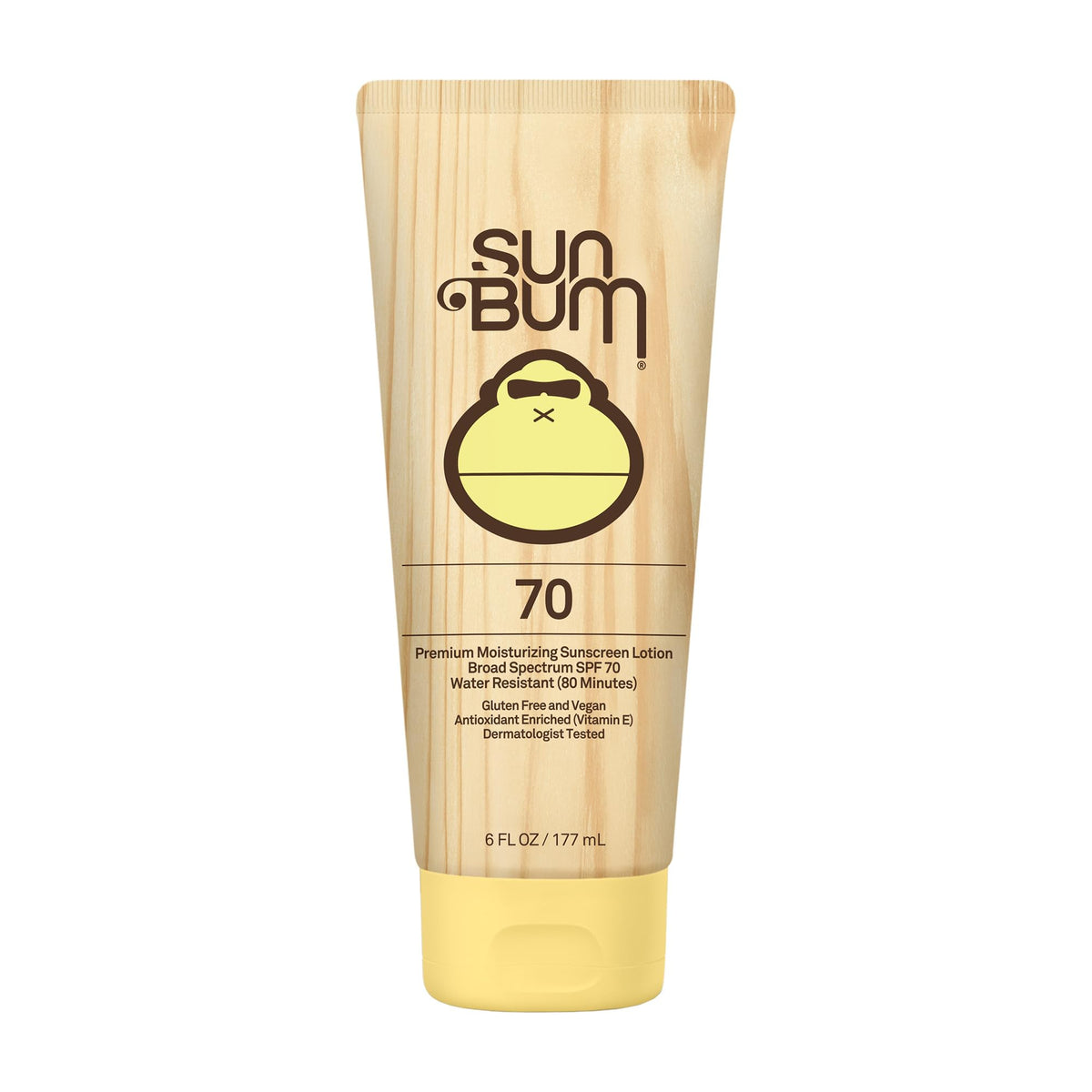 Sun Bum Spf 70 Moisturizing Sunscreen Lotion - Water Resistant, Non-Greasy, 6 Oz. Bottle