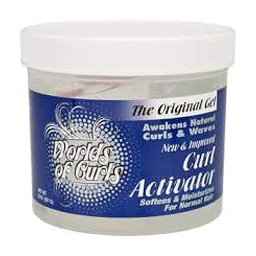 World of Curls Gel Activator, Regular 32 oz - Define & Enhance Curls, Frizz Control