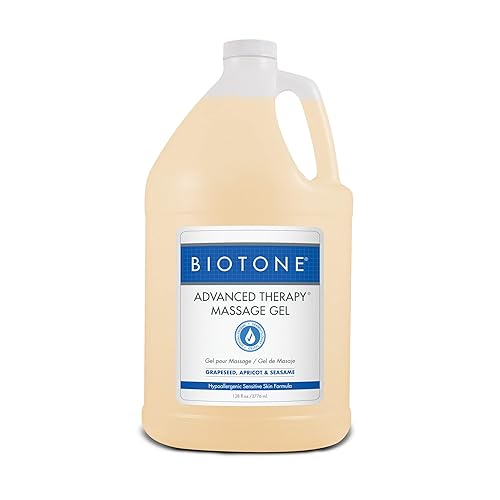 Biotone Advanced Therapy Massage Gel, 128 Fl Oz, Smooth Glide, Nut-Oil Free, Hypoallergenic