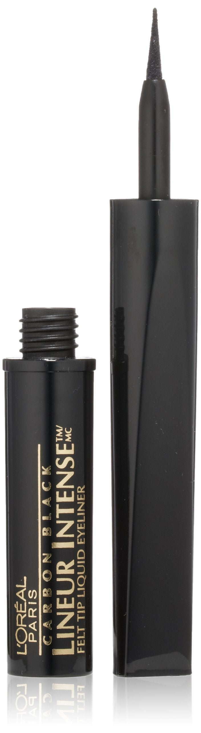 L'Oréal Paris Lineur Intense Felt Tip Liquid Eyeliner, Carbon Black, 0.05 Fl. Oz.