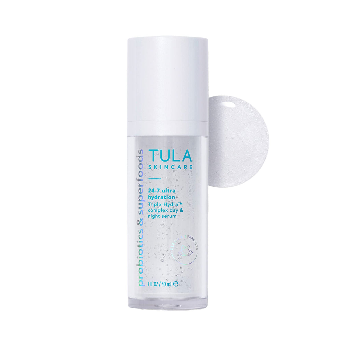 TULA 24-7 Ultra Hydration Serum | Lightweight Dual Power Facial Serum | 1 fl. oz.