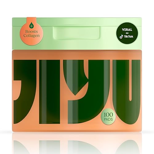 Jiyu Korean Skincare Anti-Aging Toner Pads With Snail Mucin & Niacinamide - 100 Count