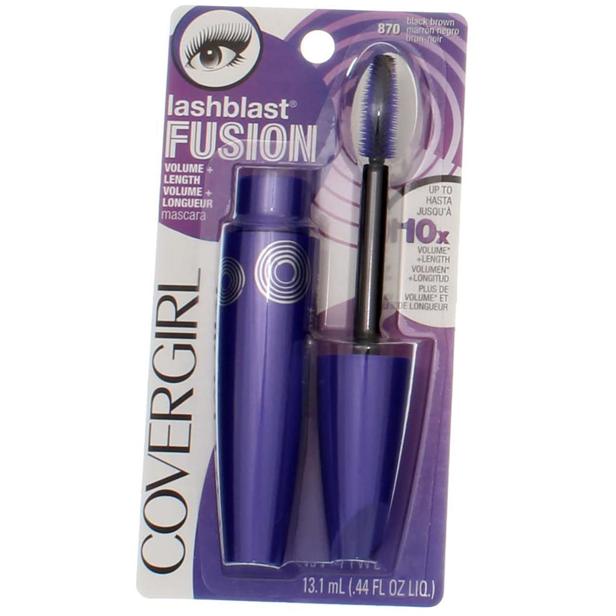 Covergirl Lashblast Fusion Mascara 2-Pack - Black Brown, 0.44 Fl Oz Each