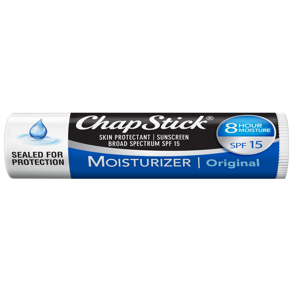 Chapstick Original Lip Balm Tube, Spf 15, Colorless Moisturizer, 0.15 Oz - 1 Count