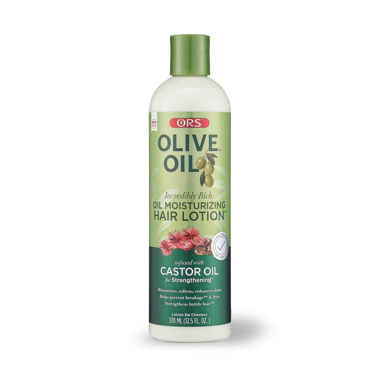 Ors Olive Oil Moisturizing Hair Lotion With Castor Oil, 12.5 Oz - Strengthens & Nourishes