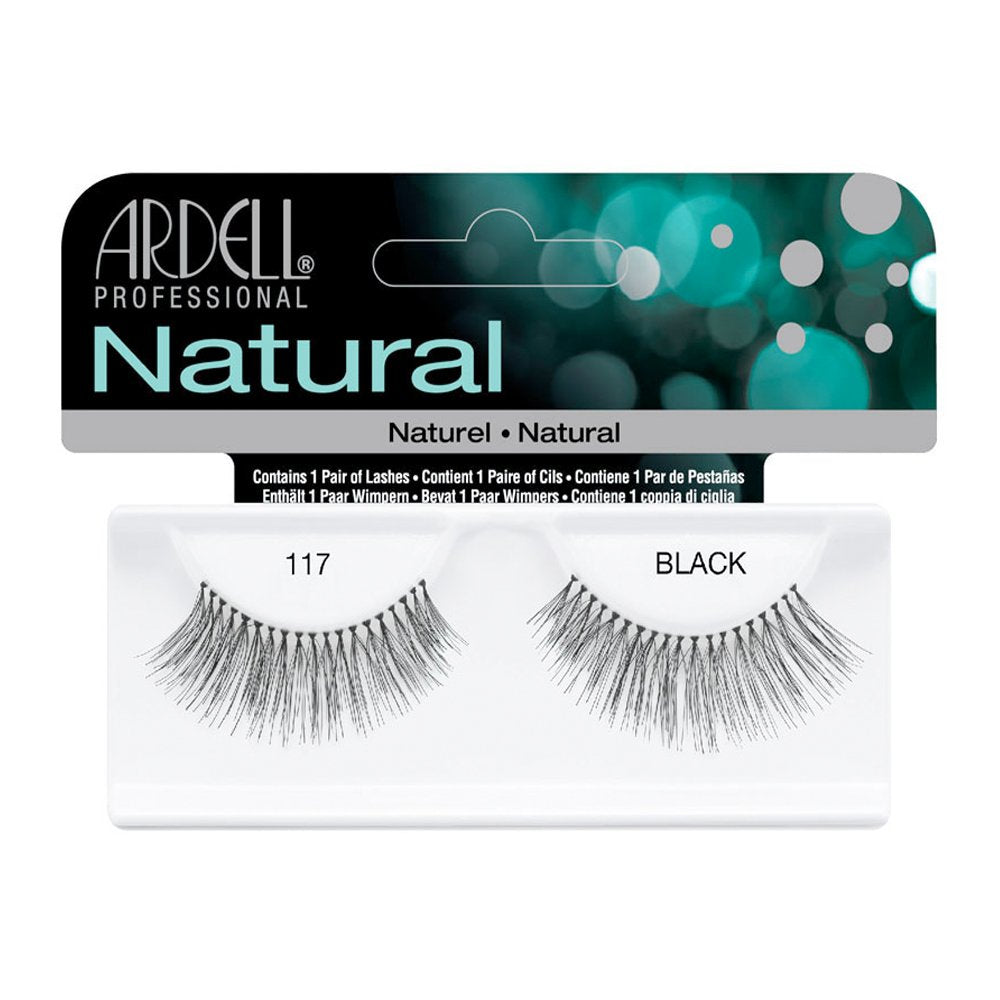 Ardell Fashion Lashes 117 Black - 1 Pair (Pack Of 3) - Human Hair Eyelashes