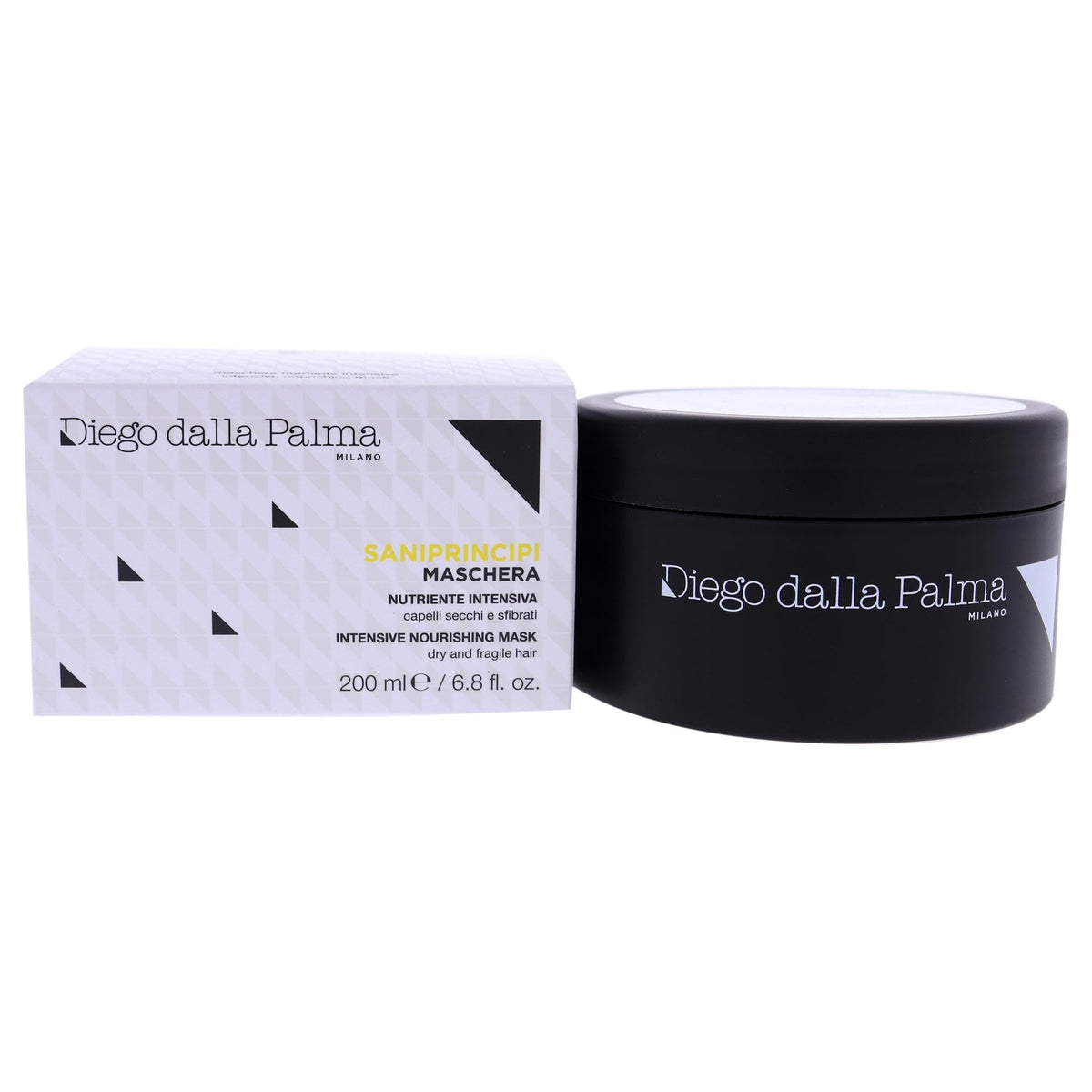 Diego Dalla Palma Intensive Nourishing Hair Mask - Restores Damaged Hair & Split Ends - 6.8 Oz