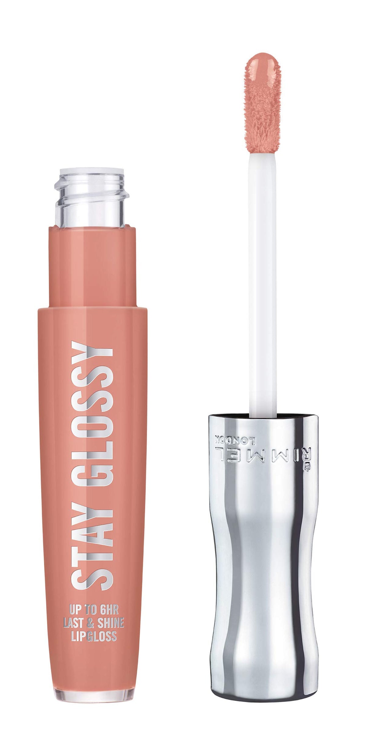 Rimmel Stay Glossy Lip Gloss, Sunday Brunch - Non-Sticky, Lightweight, .18Oz