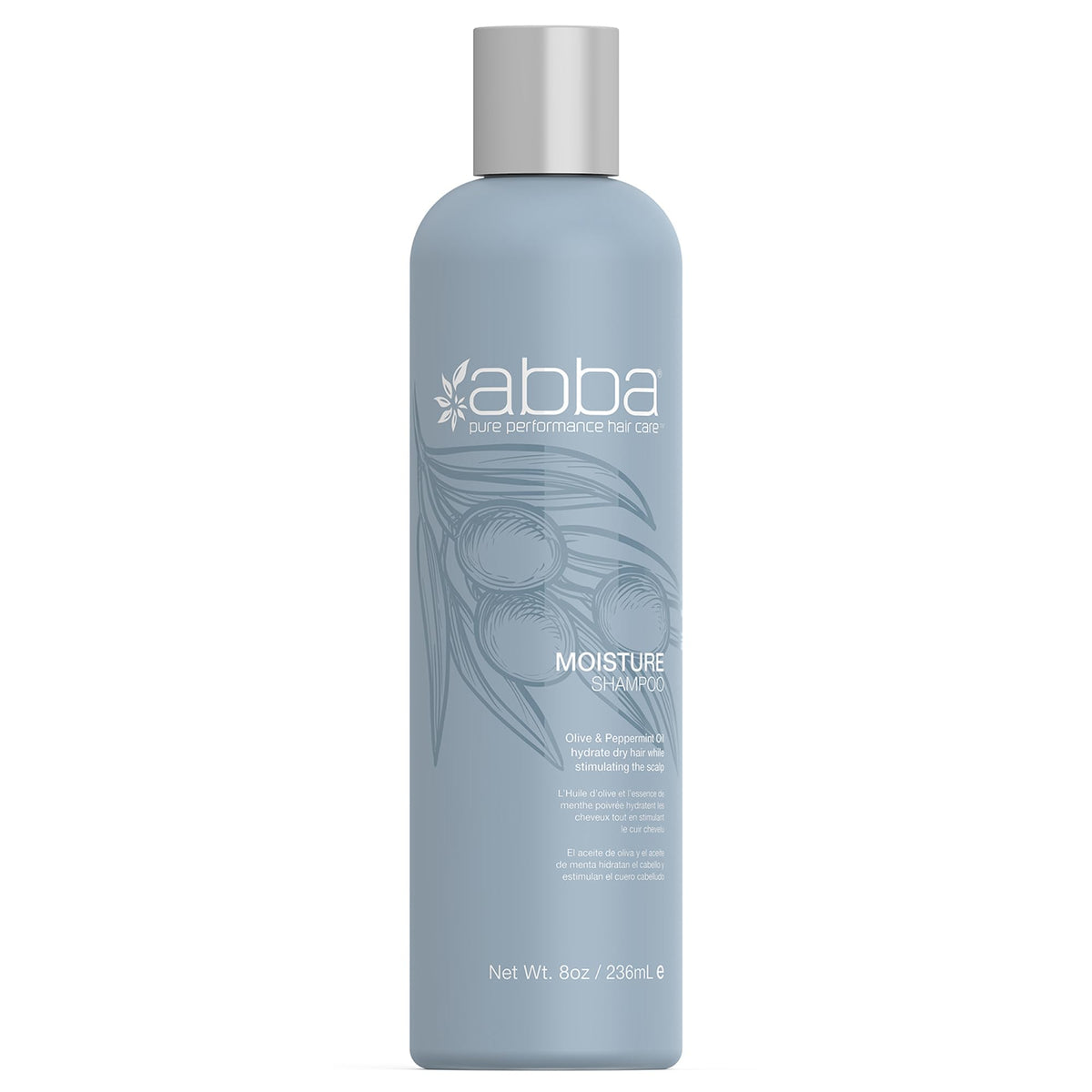 Abba Moisture Conditioner With Olive Butter & Peppermint Oil, 8 Fl Oz - Nourishing Hair Care