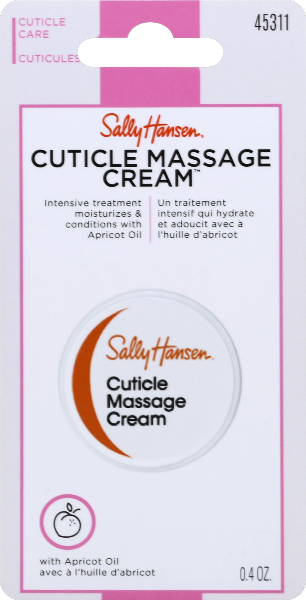 Sally Hansen Cuticle Massage Cream 0.4 Oz - Nourishing Care For Healthy Nails