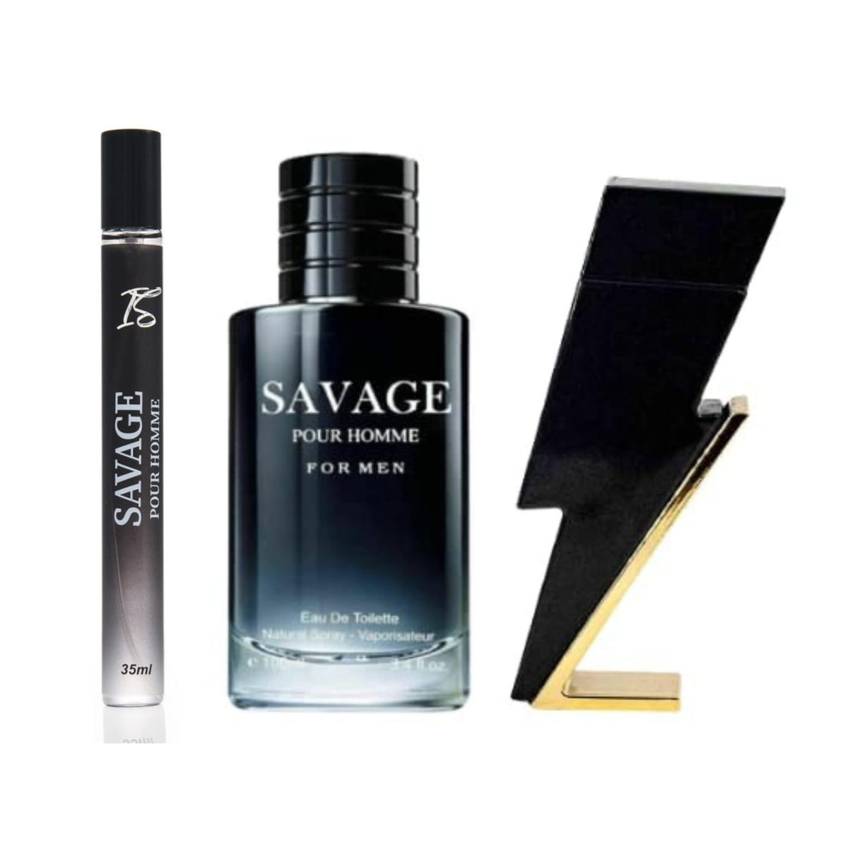 Inspire Scents Savage Pour Homme & Cool Boy Cologne Combo Set, 3.4 Fl Oz (Pack Of 2)