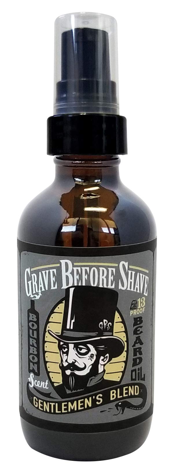 Grave Before Shave Beard Oil - Gentlemen'S Blend, Bourbon/Sandalwood, 4 Oz Big Bottle