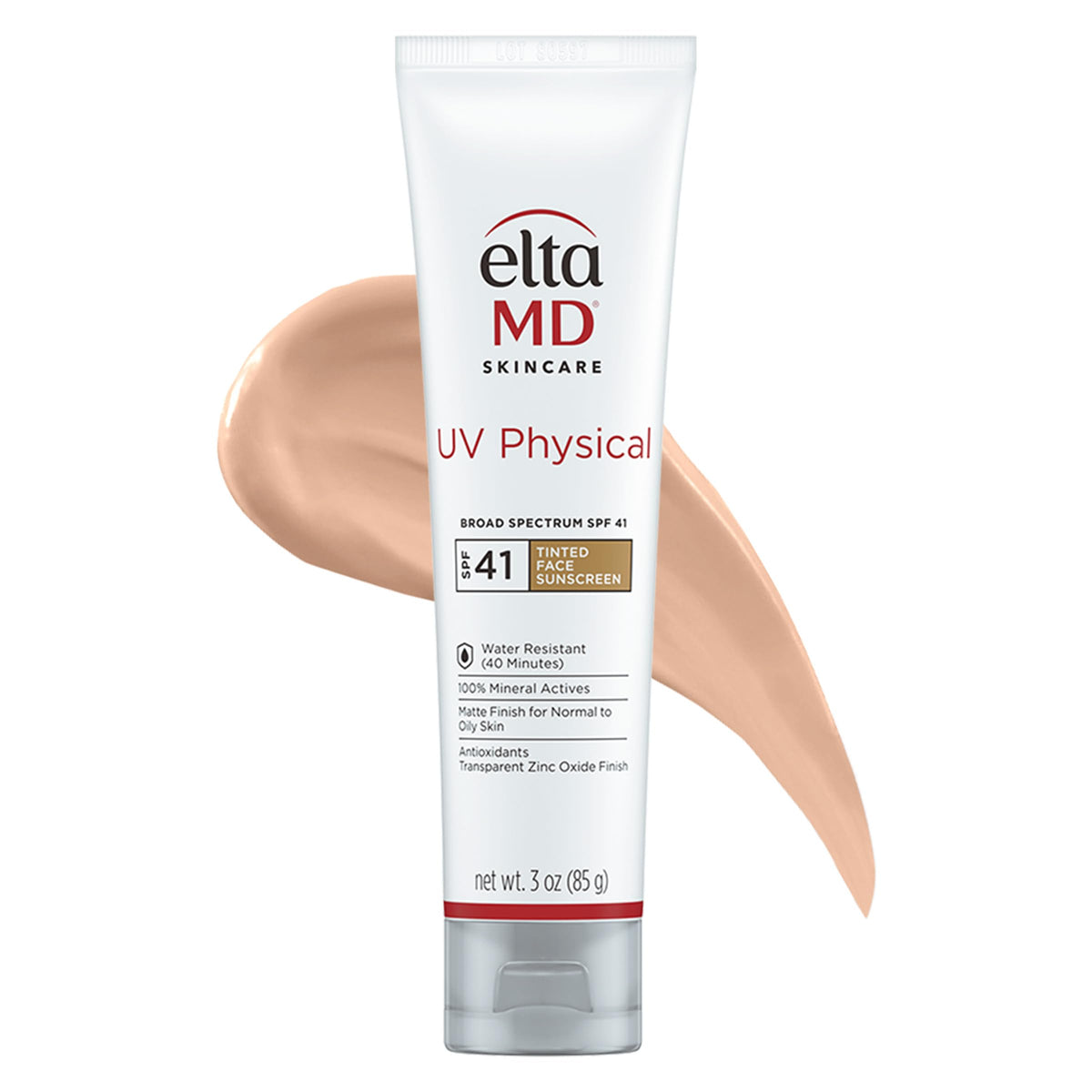 Eltamd Uv Physical Tinted Mineral Sunscreen Spf 41 - 3 Oz Tinted Face Sunscreen