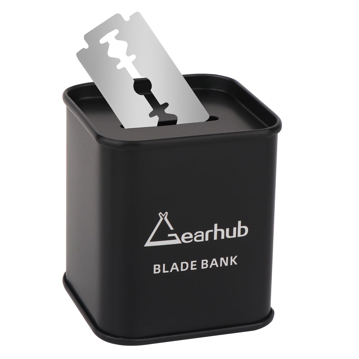 Gearhub Blade Bank - Large Capacity Metal Razor Blade Disposal For Barber Shops & Personal Use