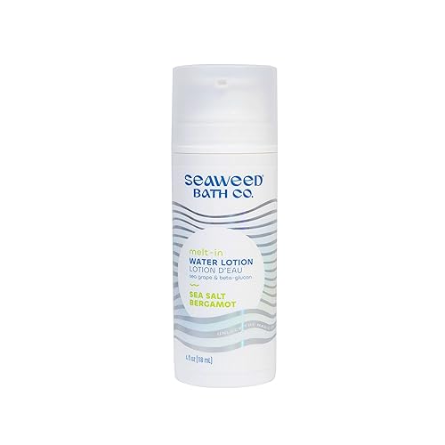 The Seaweed Bath Co. Melt-In Water Lotion, Sea Salt Bergamot, 4 Fl Oz, Sustainably Harvested