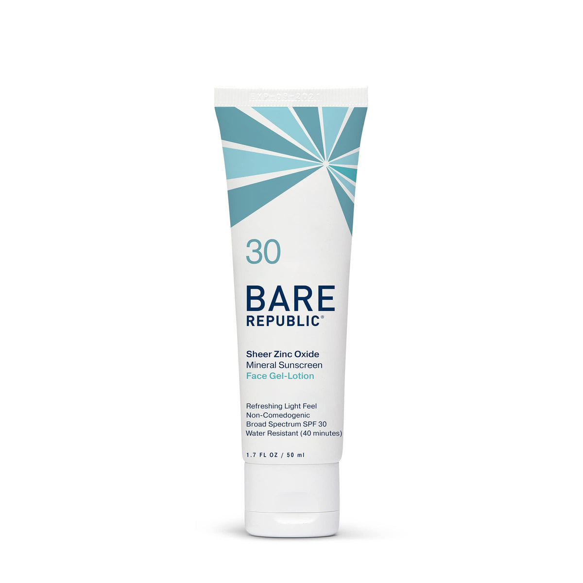 Bare Republic Mineral Gel Sunscreen Spf 30, Hydrating Face Lotion, 1.7 Oz, Sheer Sunblock