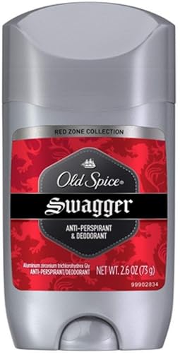 Old Spice Red Zone Swagger Invisible Solid Deodorant, 2.6 Oz, Pack Of 8