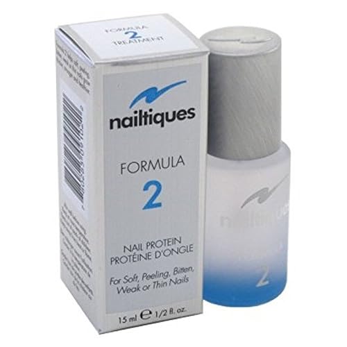 Nailtiques Formula 2 Protein Treatment - Strengthening Nail Care, 0.5 Oz, Pack Of 1