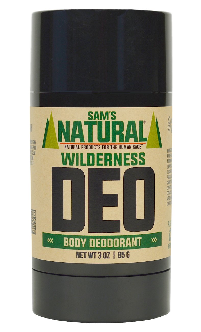 Sam's Natural Deodorant - Wilderness, Aluminum Free, Vegan, Unisex, 3 oz - No Phthalates, Parab