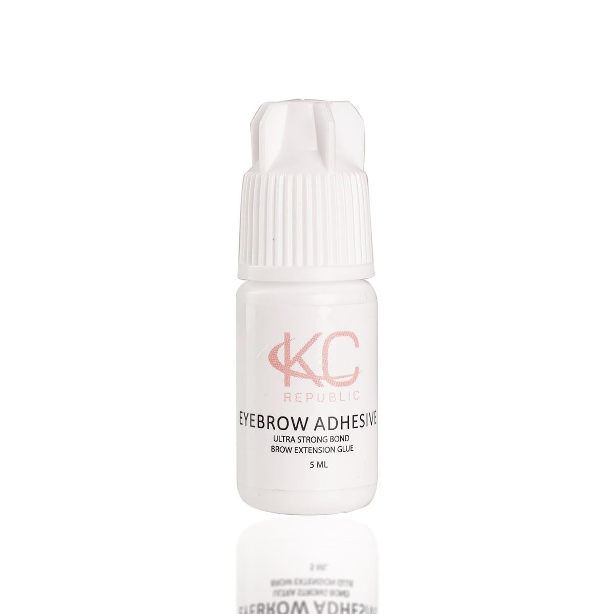 KC Republic Clear Eyebrow Extension Glue - Hypoallergenic, Sensitive, 0.16 Fl Oz for Natural Look