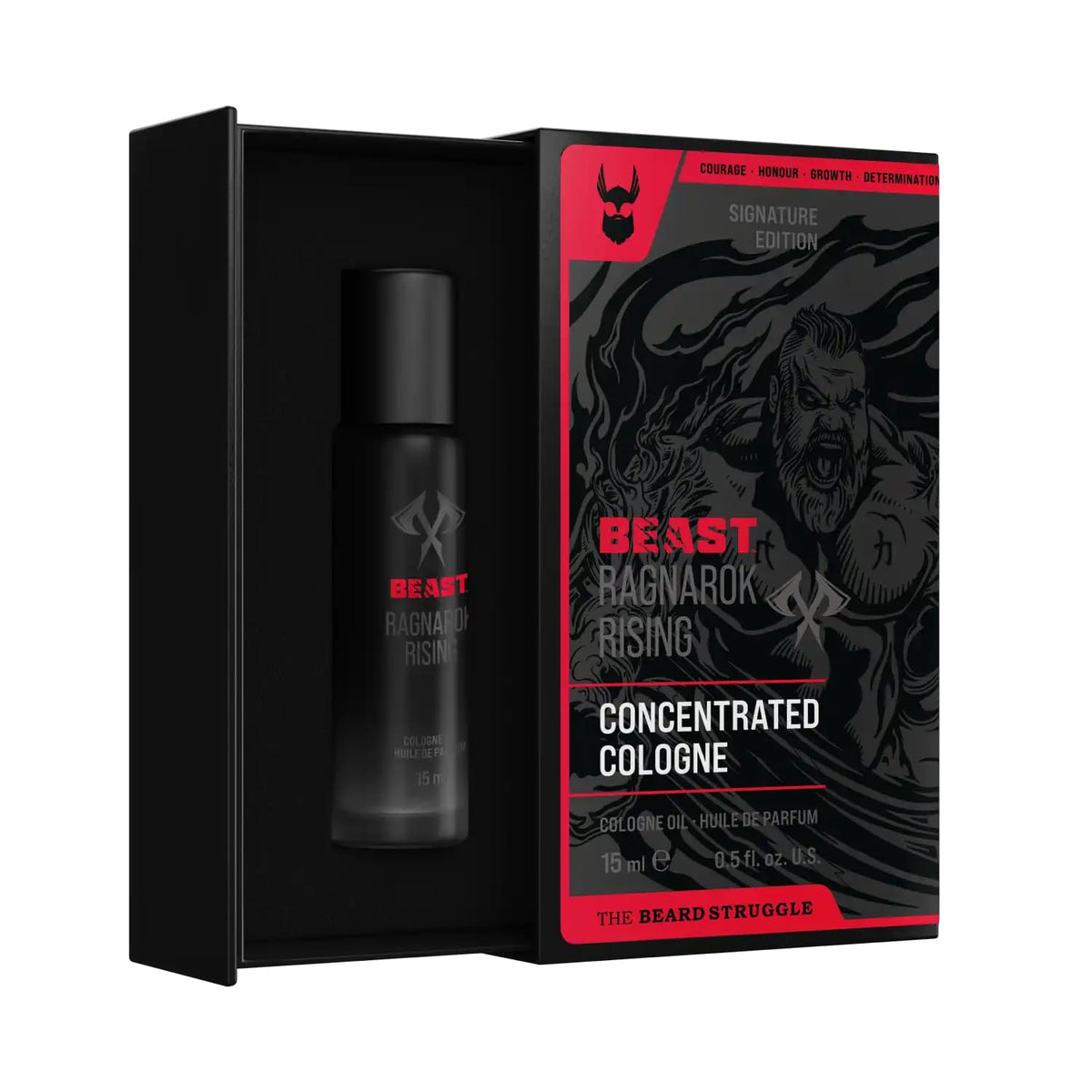 The Beast Line Cologne For Men By Beard Struggle - 15 Ml Roller, Ragnarok Rising Edition