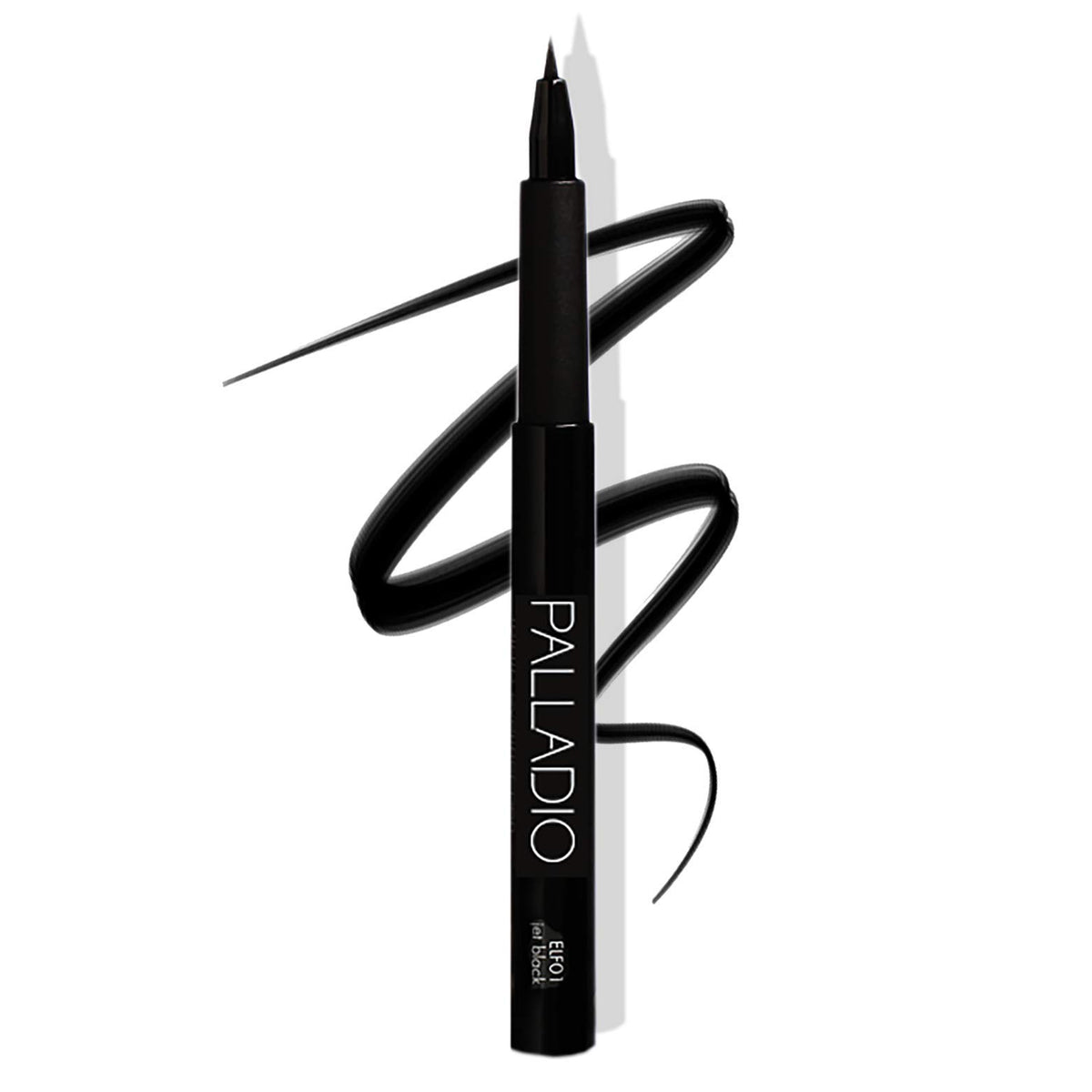 Palladio Ultra Fine Felt-Tip Eyeliner - Waterproof, Quick-Drying, Jet Black, Long Lasting