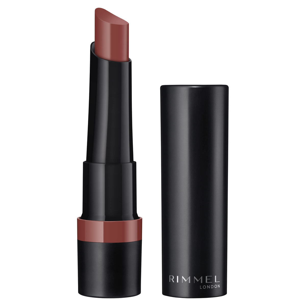 Rimmel Lasting Finish Matte Lipstick - Blushed Pink 180, All-Day Intense Color, 0.14Oz