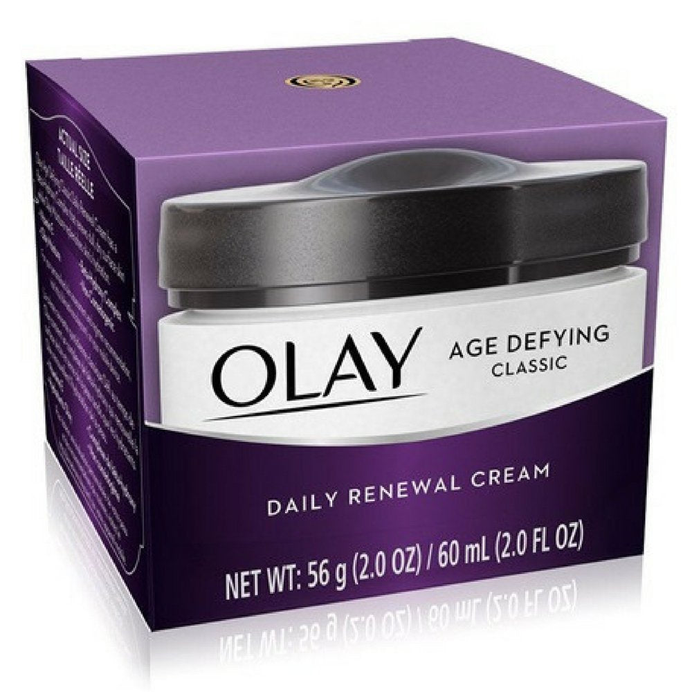 Olay Age Defying Classic Daily Renewal Cream, 2 Oz (Pack Of 4) - Anti-Aging Moisturizer