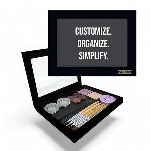 Z Palette Extra Large Deep Black Magnetic Makeup Palette With Clear Window