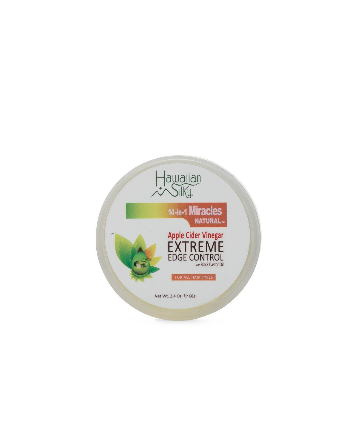 Hawaiian Silky 14-In-1 Miracles Extreme Edge Control, 2.4 Oz - White Hair Styling Gel