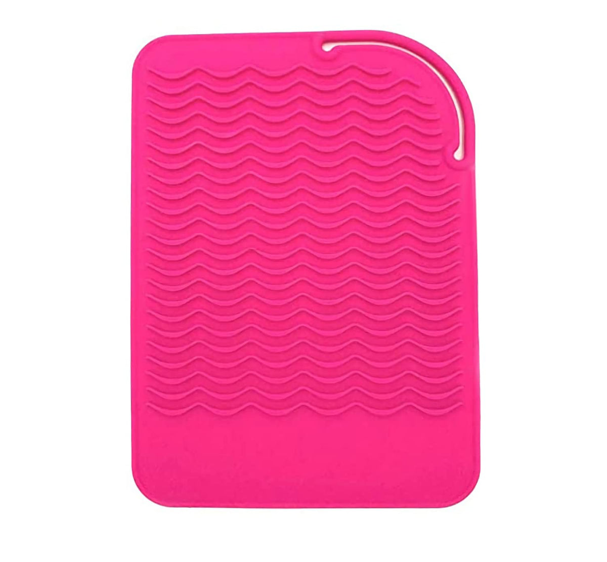 AFT90 Pink Heat Resistant Silicone Mat for Curling Iron & Hair Tools, 9&quot; x 6.5&quot;