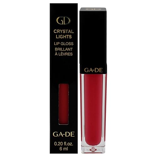 Ga-De Crystal Lights Lip Gloss 821 - Honey Bronze, Moisturizing, Light-Reflecting Shine, 0.2 Oz