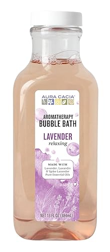 Aura Cacia Relaxing Lavender Aromatherapy Bubble Bath - 3 Pack, 39 Fl Oz, Pure Essential Oils