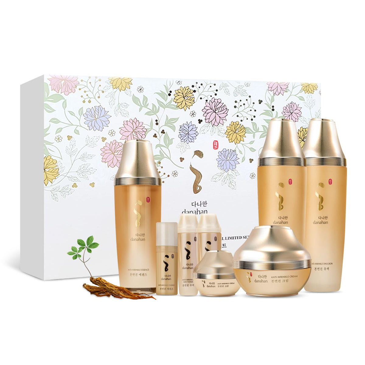 Danahan Bon Yeon Jin Skin Care Set - 4Pcs Anti-Wrinkle, Moisturizing, Hydrating, Soothing