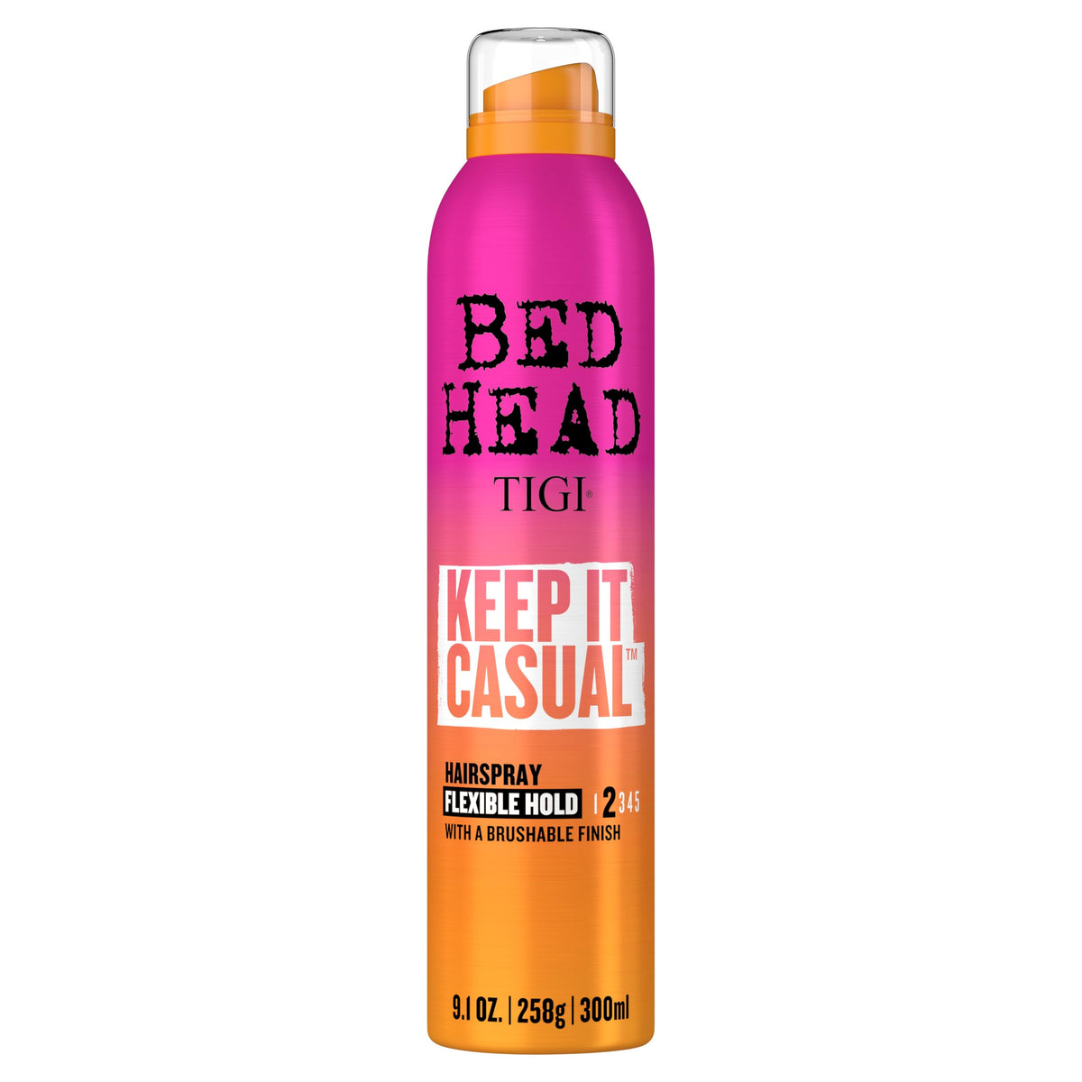 Tigi Bed Head Frizz Control Hairspray, 9.1 Oz - Flexible Hold, Brushable Finish, Clear Spray