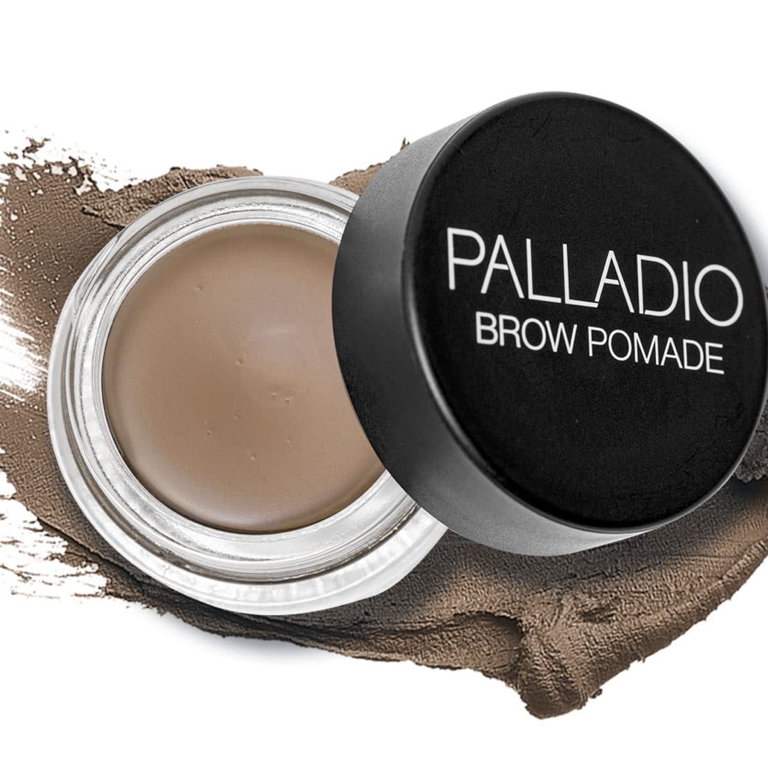 Palladio Waterproof Brow Pomade, 24 Hour Wear, Smudge Proof, Taupe, 0.14 Oz