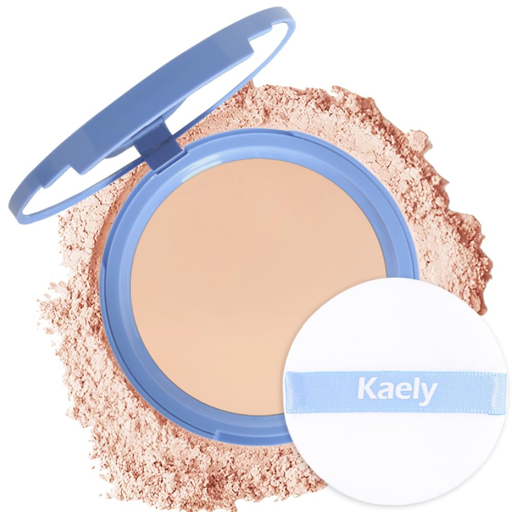 Kaely Oil Control Face Pressed Powder - Lightweight, Waterproof, Matte Finish, 130 True Beige