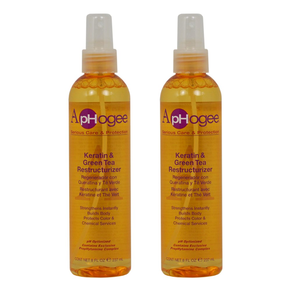 Aphogee Keratin & Green Tea Restructurizer, 8 Oz - Pack Of 2, Hair Strengthening Treatment