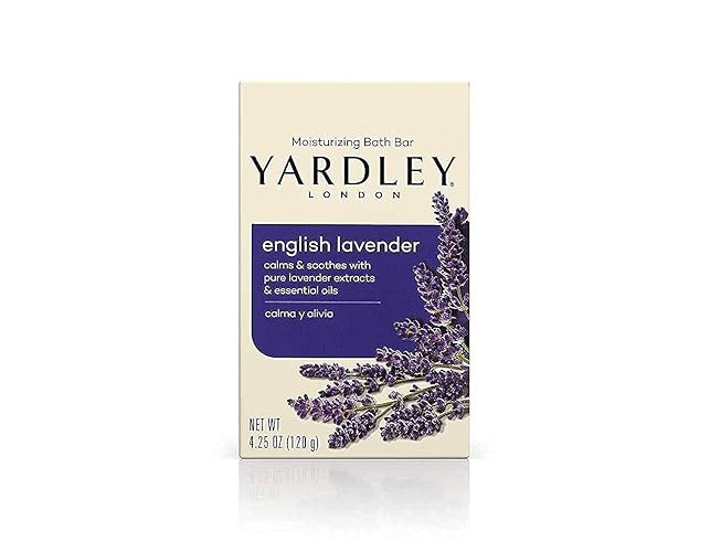 Yardley London English Lavender Moisturizing Bar With Essential Oils, 4.25 Oz (Pack Of 4)