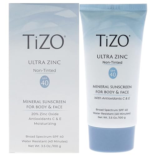 TIZO Ultra Zinc Body and Face Non-Tinted Sunscreen SPF 40, 3.5 oz - Clear, Unisex