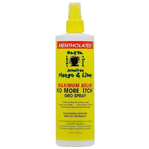 Jamaican Mango No More Itch Gro Spray, Maximum Relief, 16 Oz - Scalp Treatment