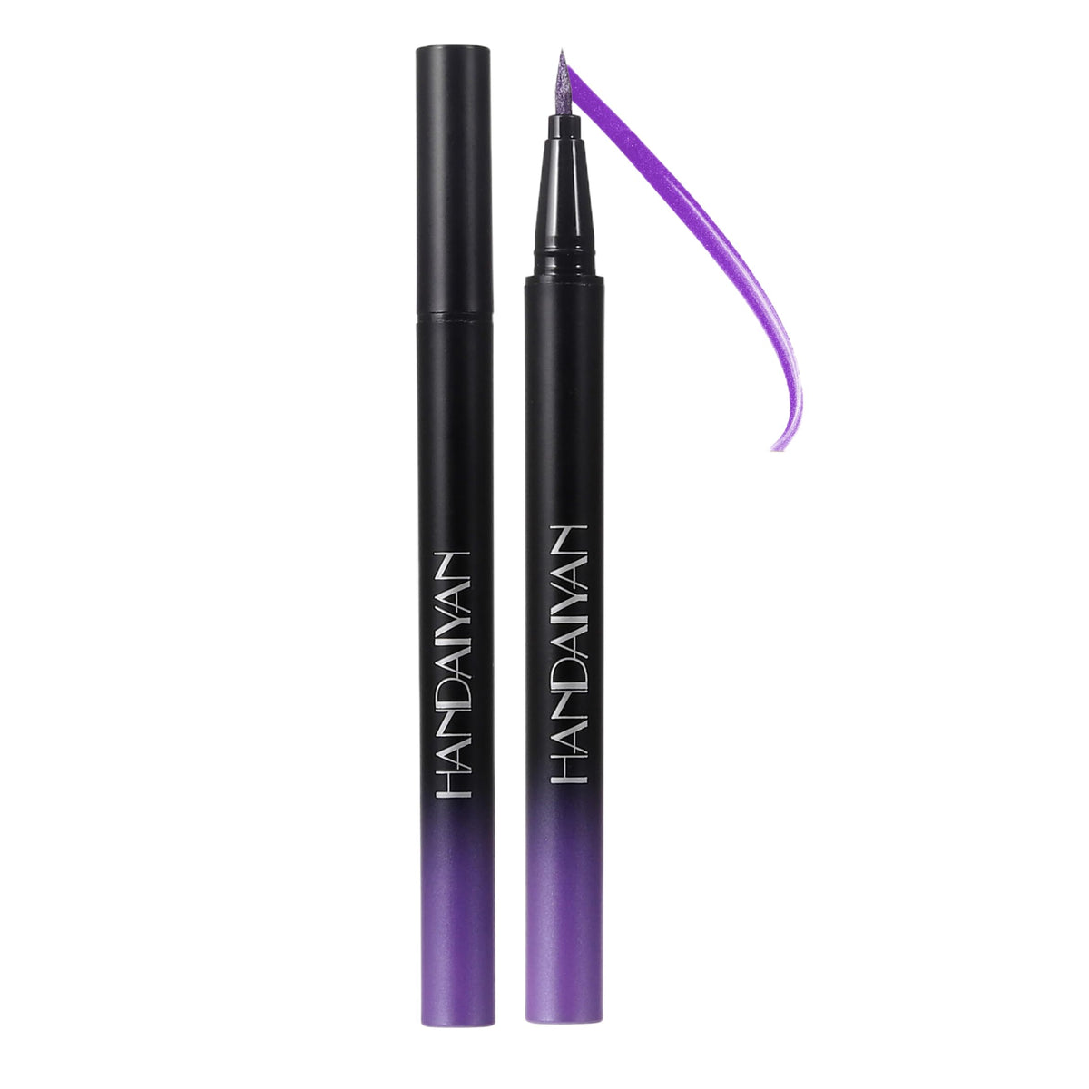 Onarisae Waterproof Eyeliner - Metallic Satin Finish, Purple #02, High Pigment Liquid Eye Liner