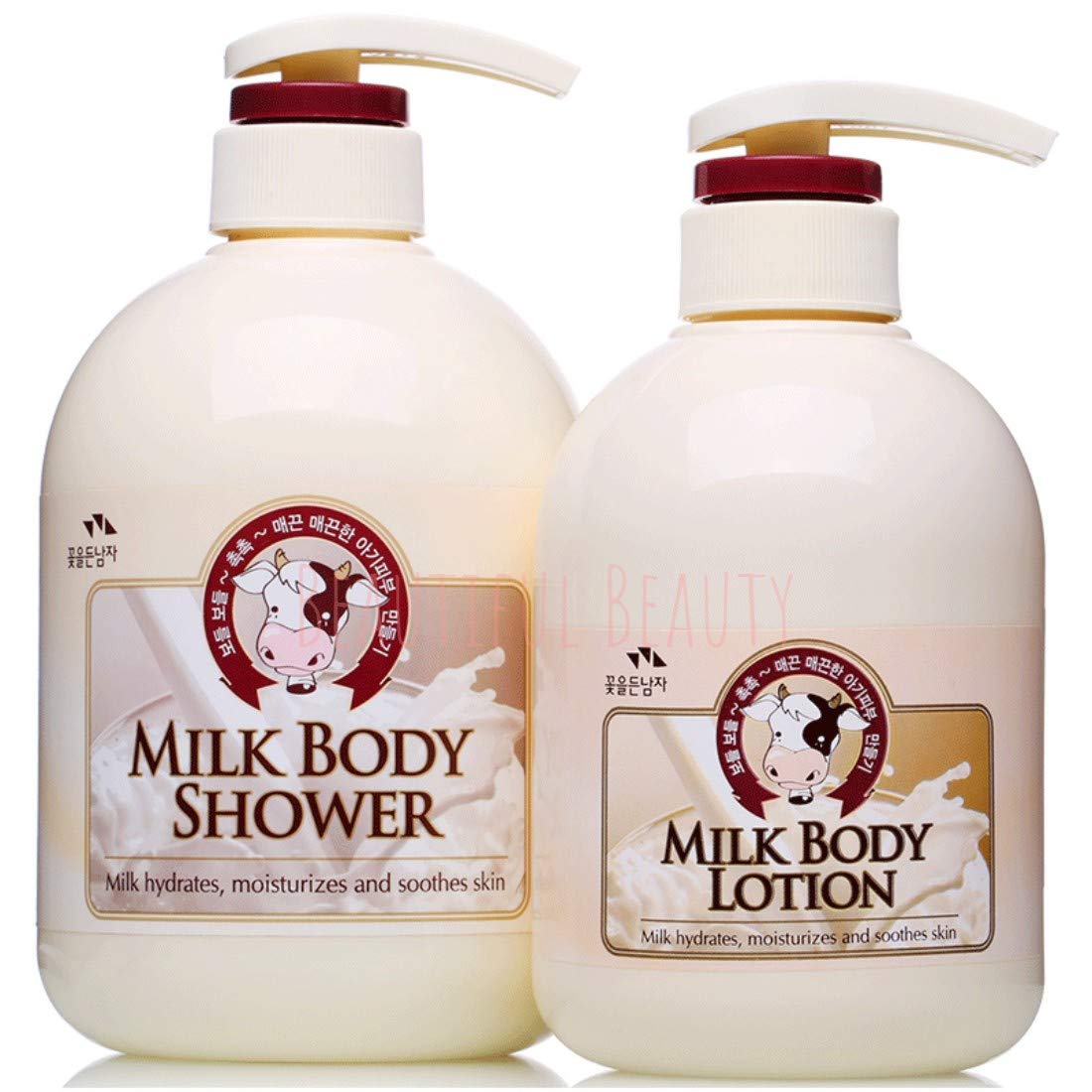 Cosmocos Somang Milk Body Shower & Lotion Set, 750Ml + 500Ml, 2 Piece Set