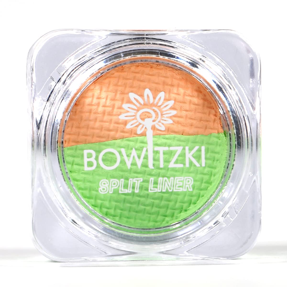 Bowitzki Uv Pastel Neon Green & Orange Split Cake Eyeliner - Water Activated Makeup