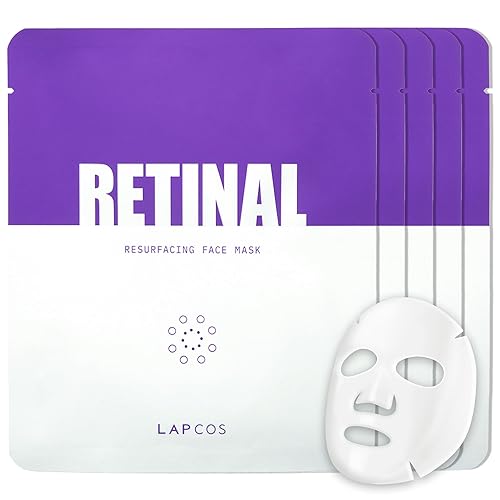 Lapcos Retinal Resurfacing Mask - Firming Face Mask With Retinal, Hyaluronic Acid & Niacinamide